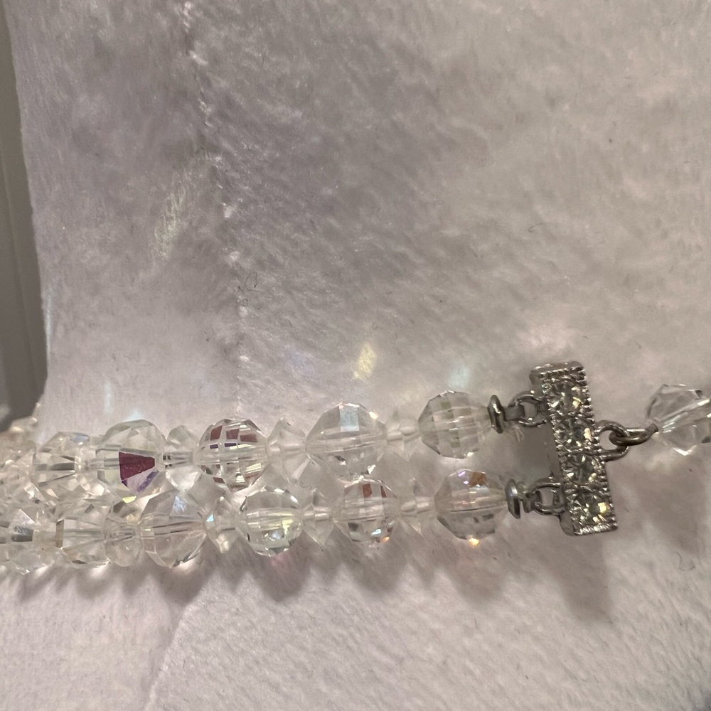 Crystal Multi Strand Necklace - Picture 5 of 8